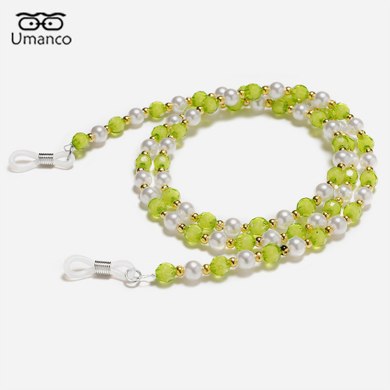 2021. Umanco modni lančić za sunčane naočale za žene Perle imitacija bisera Maska Lanac za naočale Šareni lanci za naočale za čitanje Nakit