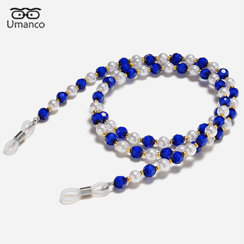 2021. Umanco modni lančić za sunčane naočale za žene Perle imitacija bisera Maska Lanac za naočale Šareni lanci za naočale za čitanje Nakit