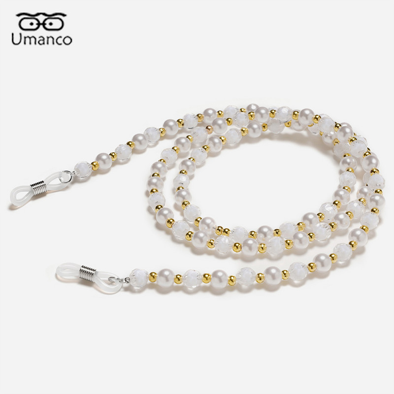 2021. Umanco modni lančić za sunčane naočale za žene Perle imitacija bisera Maska Lanac za naočale Šareni lanci za naočale za čitanje Nakit