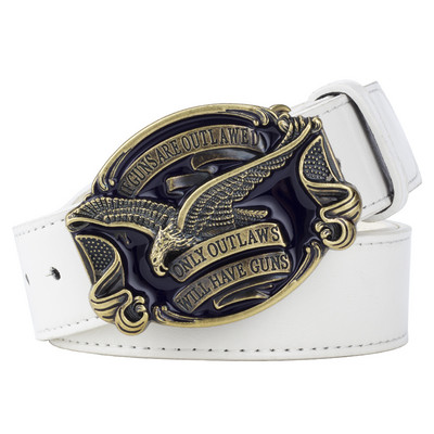 Ζώνη Eagle για Ανδρικά Τζιν ΜΟΝΟ ΟΙ ΠΑΡΑΔΕΚΟΙ ΘΑ ΕΧΟΥΝ ΟΠΛΑ Μεταλλική πόρπη Cowboy