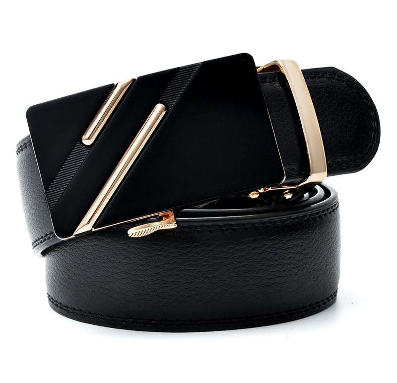 Remen od prave kože s automatskom kopčom Muški remeni od crne kravlje kože za muškarce Poslovna muška dizajnerska automatska kopča Veleprodaja