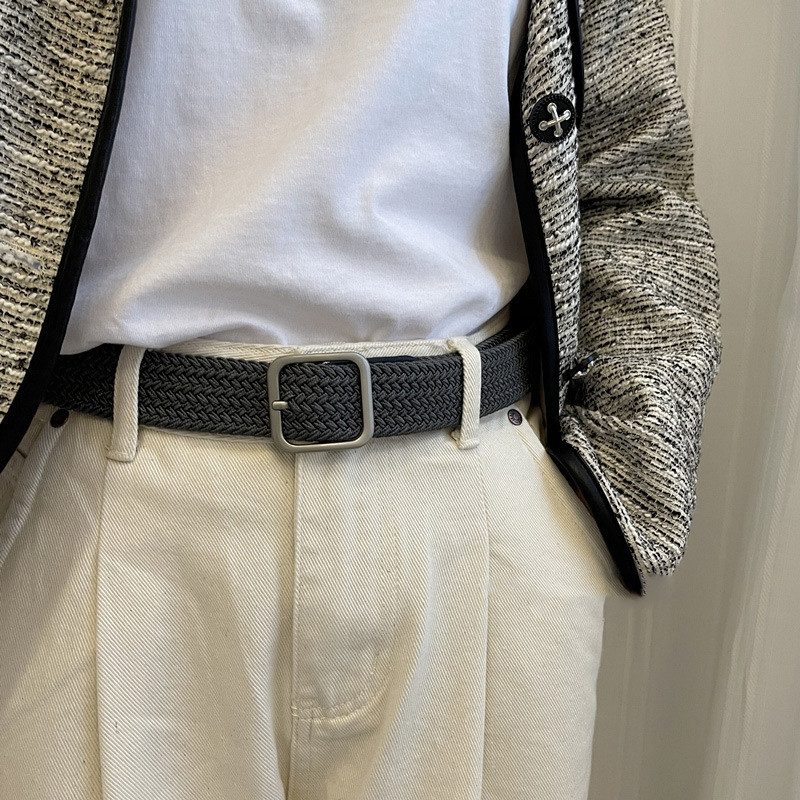 Platneni tkani pojasevi Uniseks modni ležerni luksuzni dizajnerski dodaci za traperice Lovački taktički trendovi Remeni s kopčom za mlade 2022.