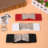 Korejski modni ženski džemper s elastičnim širokim remenom i kopčom Remeni za žene Ženski luksuzni dizajnerski brend Crveno Crno Novo