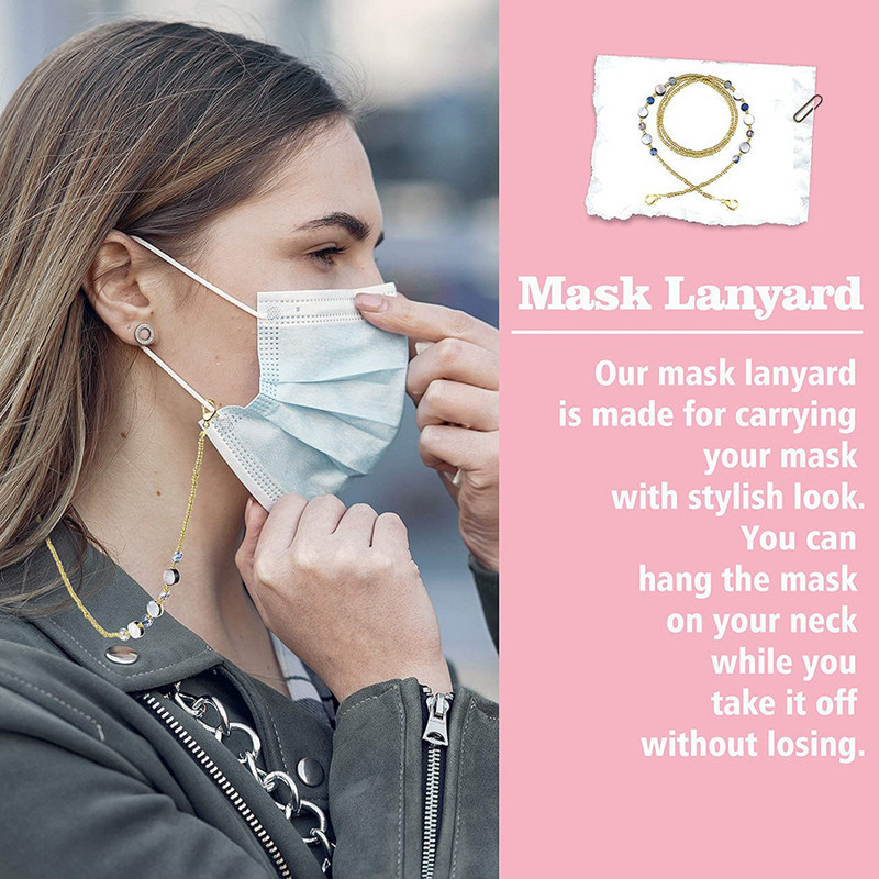 2021 Jednostavan ležeran lanac od perli riže lanac maska lanac protuklizni remen za sunčane naočale lanac naočale dodaci