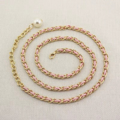 Individualni karakter RHINESTONE UMETNUTI BISERNI lanac oko struka Proljetna i ljetna skupljena haljina UKRAS PRIMA pojas oko struka remen