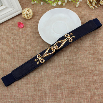 Stretch Waist Belts Lady Fashion Stretch ελαστική ζώνη μέσης Νέος στολισμός για γυναίκες Δερμάτινη ζώνη μέσης με χρυσή πόρπη