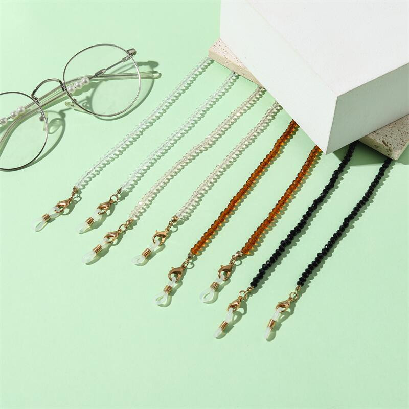 Višebojni lanac s kristalnim naočalama Popularne modne perle lančići za sunčane naočale Traka za naočale