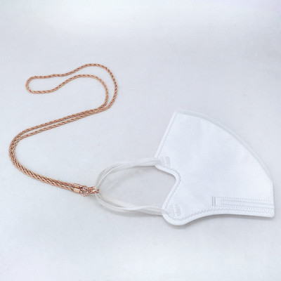 2020, culoare aur roz, punk metal, suport pentru ochelari pentru ochelari, ochelari casual pentru masca, curea pentru gât, accesorii pentru ochelari.