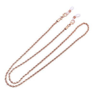 2020, culoare aur roz, punk metal, suport pentru ochelari pentru ochelari, ochelari casual pentru masca, curea pentru gât, accesorii pentru ochelari.