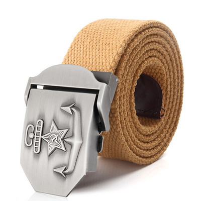 SupSindy platneni remen za muškarce i žene 3D sovjetska mornarica SSSR CCCP metalna kopča remen za traperice vojnički vojnički taktički remeni muški remen