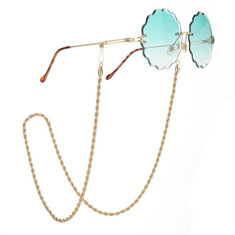 1 tk Metallist prillide keerdkett naistele Maski keti rihmahoidja Päikeseprillide kaelakee kaelakee, rippuv kaelakee, prillide tarvik