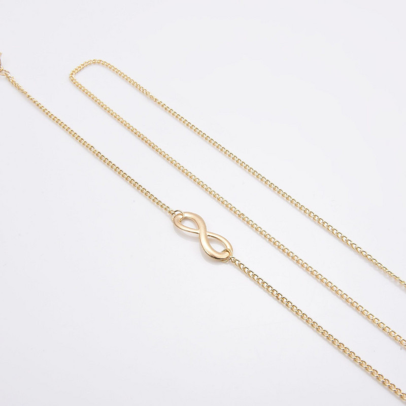 Teljesen illő Trend lánc csúszásgátló szemüvegek láncötvözet 8-as számú hosszú szemlánc pánt Szemüvegek láncszemüvegek tartozékok