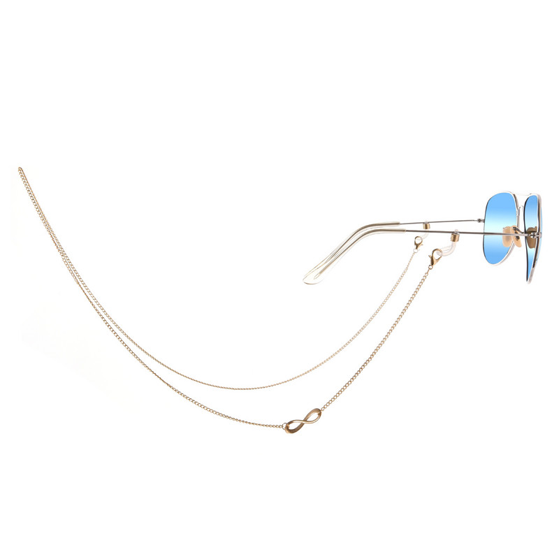 Teljesen illő Trend lánc csúszásgátló szemüvegek láncötvözet 8-as számú hosszú szemlánc pánt Szemüvegek láncszemüvegek tartozékok