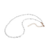 Biserna ogrlica Barokna biserna ogrlica Ogrlica s ogrlicom za žene Zmijski lanac Kubanska karika kuglasti lanac s perlama Prirodna slatkovodna