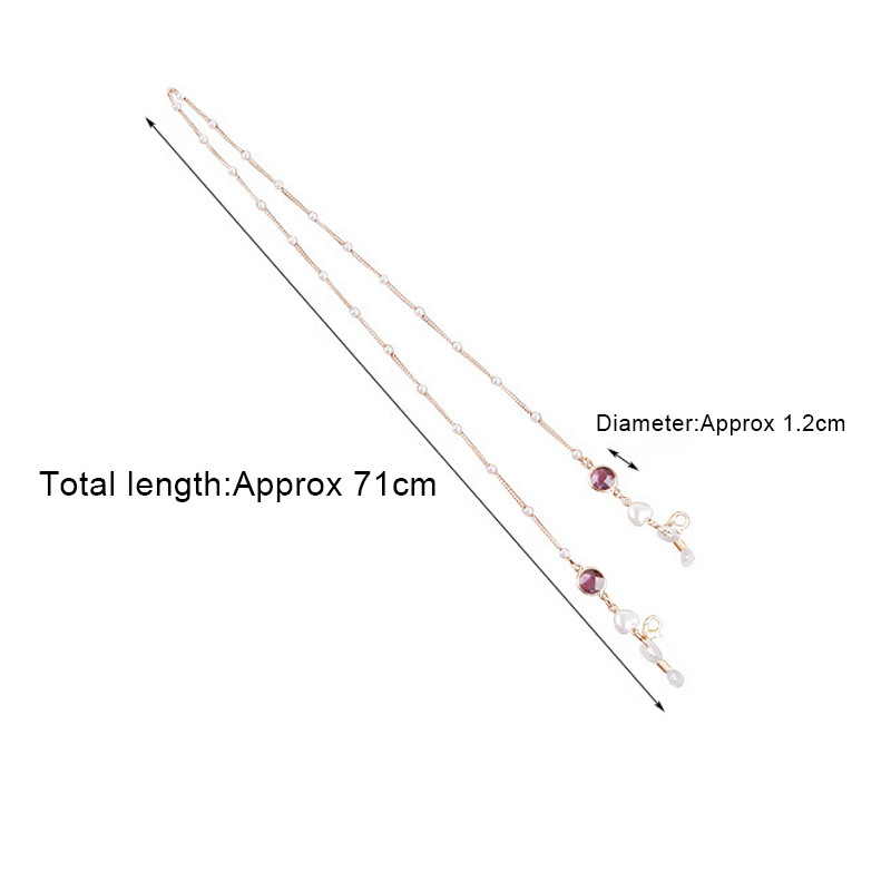 Mados perlų kaukių grandinėlės akinių grandinėlės moterims retro metaliniai akiniai nuo saulės dirželiai akiniai Laido laikiklis kaklo dirželis