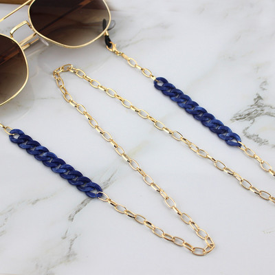 Bun acrilic Lanț auriu pentru ochelari de soare Lanțuri pentru ochelari de vedere aurii Lanțuri pentru ochelari de soare Suport cablu Gât unic Colier ochelari