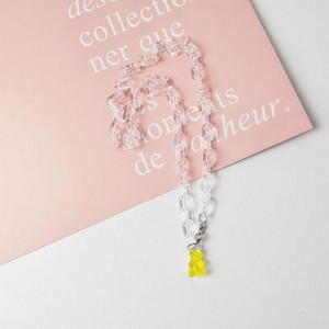 Japan i Južna Koreja, prozirni lanac s medvjedom u boji slatkiša, lanac s maskom, lanac s uzicom i naočalama