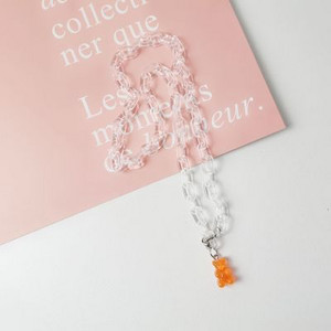 Japan i Južna Koreja, prozirni lanac s medvjedom u boji slatkiša, lanac s maskom, lanac s uzicom i naočalama