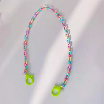 Νέα μάσκα Candy Color Mask Lanyard Pure Chain Halter Glasses Chain