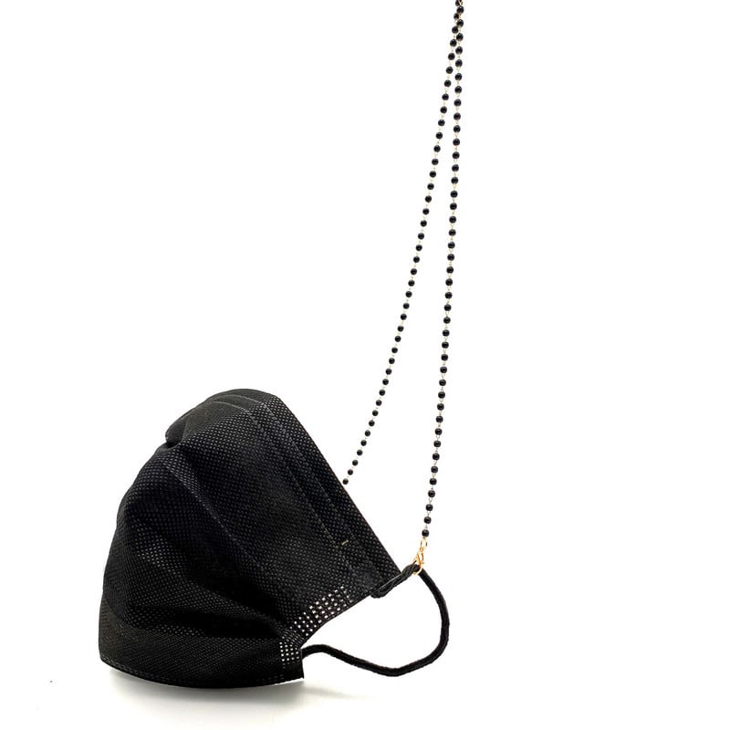 Crno-bijeli biserni lanac za oko Ženska korejska verzija Temperamentna maska Lanac Naočale Lanac maska Dodaci