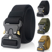 New Men Military Tactical Belt Γρήγορης αποδέσμευσης Μαγνητική πόρπη Army Outdoor Hunting Multifunction Canvas Nylon Belts Belts
