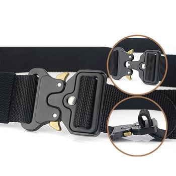 New Men Military Tactical Belt Γρήγορης αποδέσμευσης Μαγνητική πόρπη Army Outdoor Hunting Multifunction Canvas Nylon Belts Belts