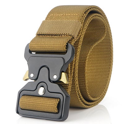 New Men Military Tactical Belt Γρήγορης αποδέσμευσης Μαγνητική πόρπη Army Outdoor Hunting Multifunction Canvas Nylon Belts Belts