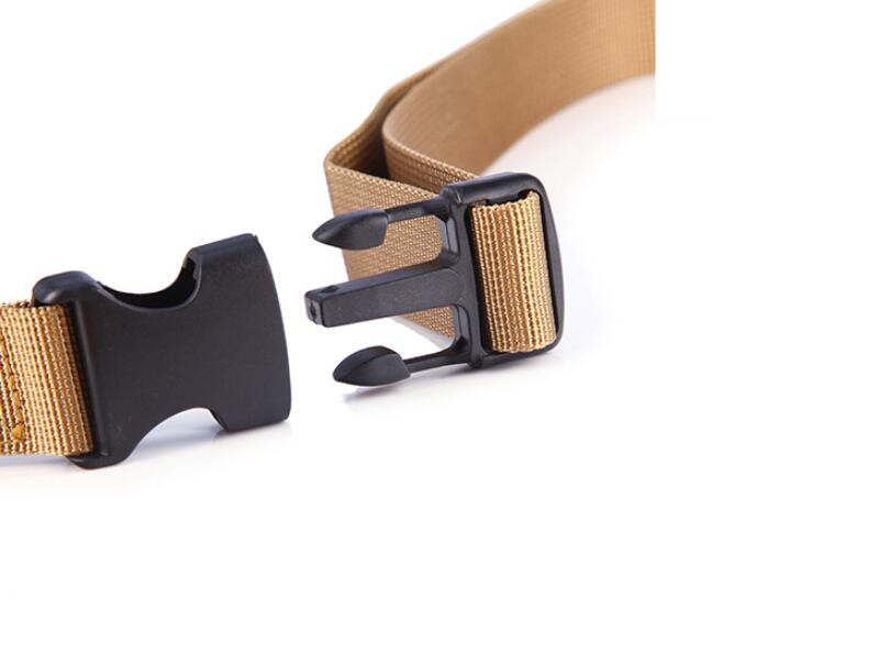 Férfi katonai kültéri öv Női Szabadidő csatos öv többfunkciós nejlon vászonutánzat taktikai 120cm fekete