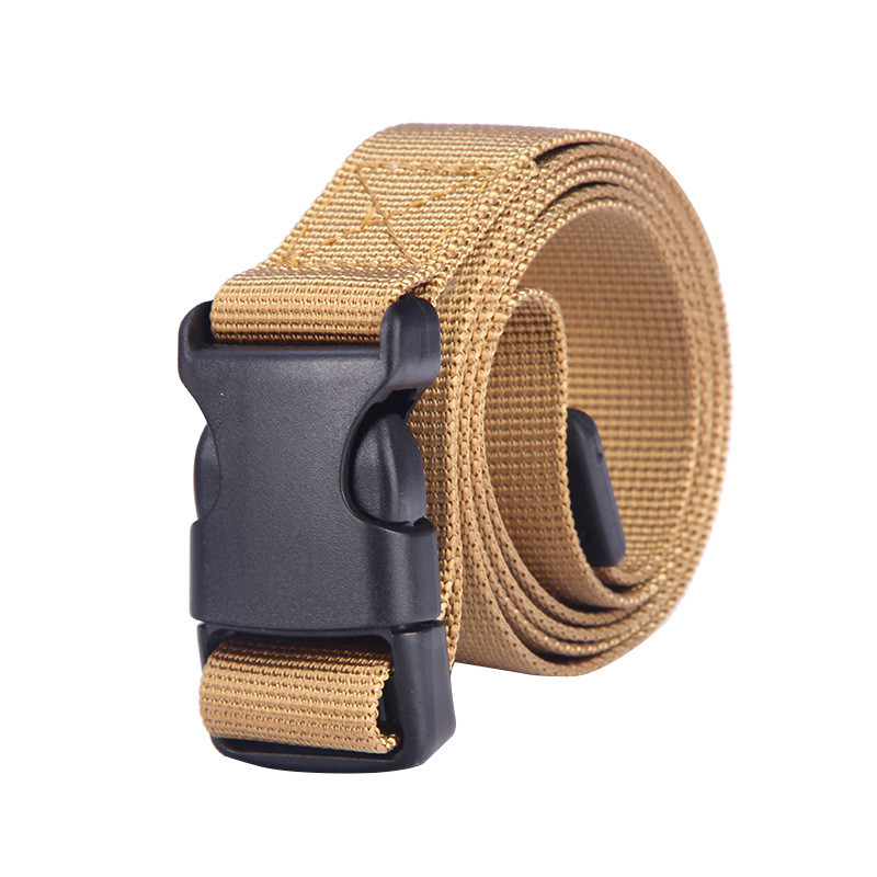 Férfi katonai kültéri öv Női Szabadidő csatos öv többfunkciós nejlon vászonutánzat taktikai 120cm fekete