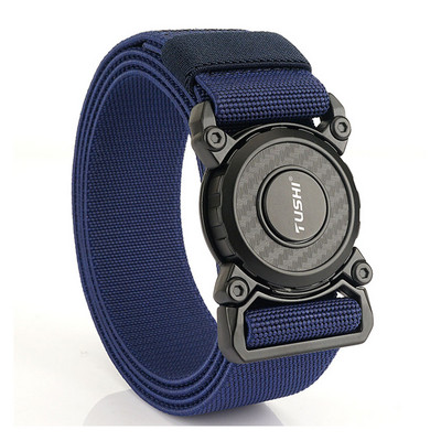 VATLTY Novi muški rastezljivi pojas od legure cinka s rotirajućom QR kopčom Vojni taktički pojas, elastični muški pojas, bez vojnih dodataka