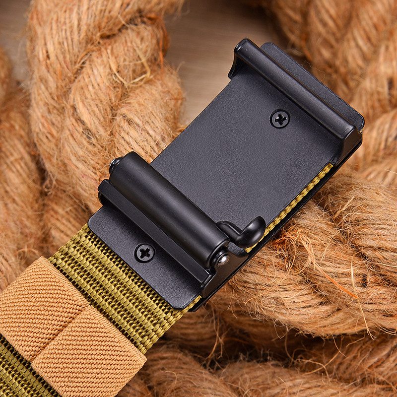 Cureaua pentru bărbați, pentru sporturi în aer liber, cu cataramă automată, cu cataramă, pentru bărbați, cu centură tactică militară de înaltă calitate, din nailon, din pânză.