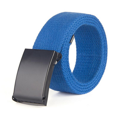 Modni novi uniseks remen, crna legirana kopča, jednobojni platneni remen za muškarce, traperice za sportove na otvorenom, pojas, veleprodaja