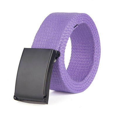Modni novi uniseks remen, crna legirana kopča, jednobojni platneni remen za muškarce, traperice za sportove na otvorenom, pojas, veleprodaja