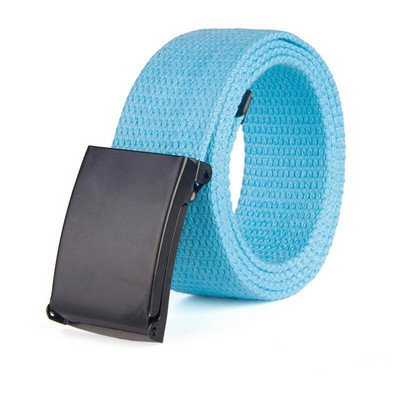 Modni novi uniseks remen, crna legirana kopča, jednobojni platneni remen za muškarce, traperice za sportove na otvorenom, pojas, veleprodaja