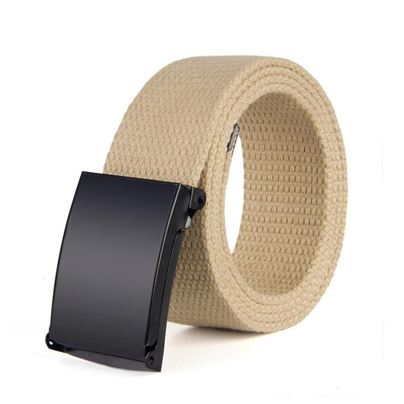 Modni novi uniseks remen, crna legirana kopča, jednobojni platneni remen za muškarce, traperice za sportove na otvorenom, pojas, veleprodaja