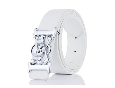 Skull Head Men Jeans Remeni H Ghost Head Trousers Belt Harajuku Designer Belt Punk kožni cinto masculino ceinture homme 110 cm