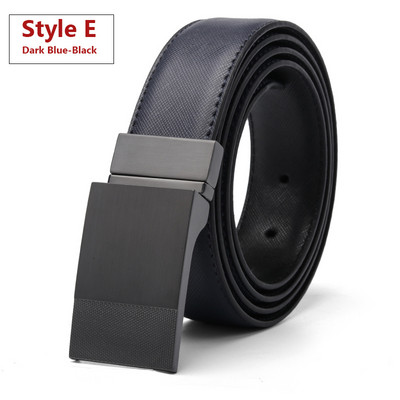 Luksuzni kožni remen za muškarce, pločasta reverzibilna kopča s uzorkom čačkalice Pojasevi za poslovne haljine Dobavljači isporuka Crna Plava Smeđa