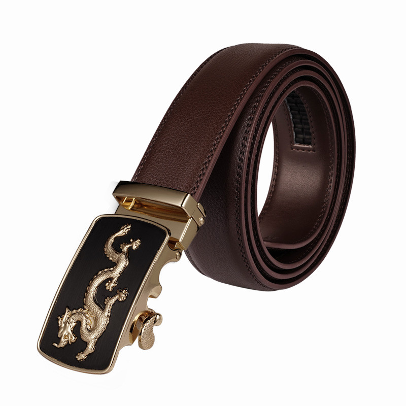 Curea din piele artistică în talie pentru bărbați Cataramă automată din aliaj Curele pentru bărbați de înaltă calitate Negru Cadou 3,5 cm Lățime 140 cm