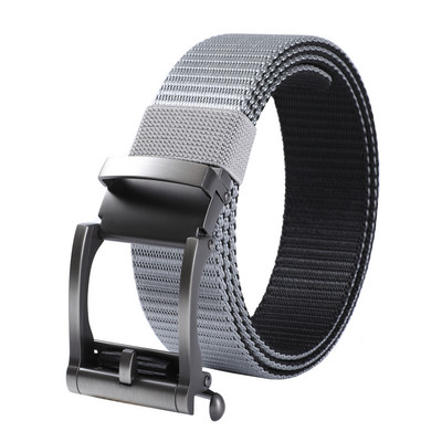 Nailono reketinis diržas vyrams Dviejų spalvų kombinuotas taktinis diržas, automatinis slydimo sagtis Nailoninis greitai džiūstantis unisex laisvalaikio diržas