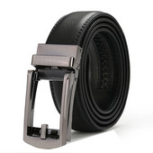 Kvaliteetne lehma ehtsast nahast laius 3,5 cm sulamist automaatne pandlaga rihm Meeste äriline pidulik veisenahast rihmatarvikud