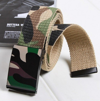 Camo Taktičke traperice Remen s kopčom Muškarci Žene Kamuflažni platneni remen Ležerni pojasevi oko struka s otisnutim grafitima Unisex Ceinture