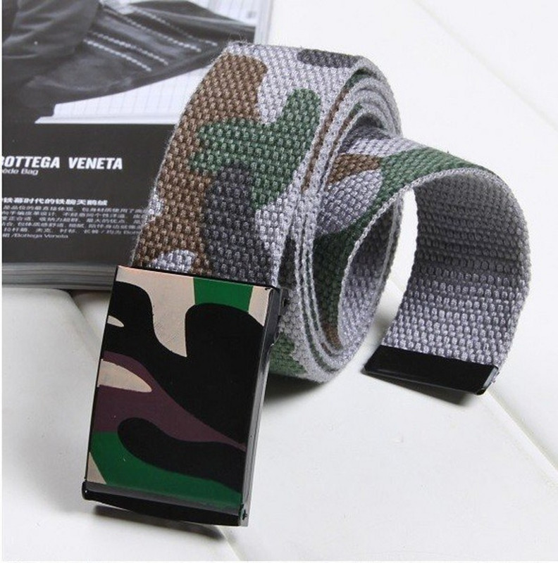 Camo Taktičke traperice Remen s kopčom Muškarci Žene Kamuflažni platneni remen Ležerni pojasevi oko struka s otisnutim grafitima Unisex Ceinture