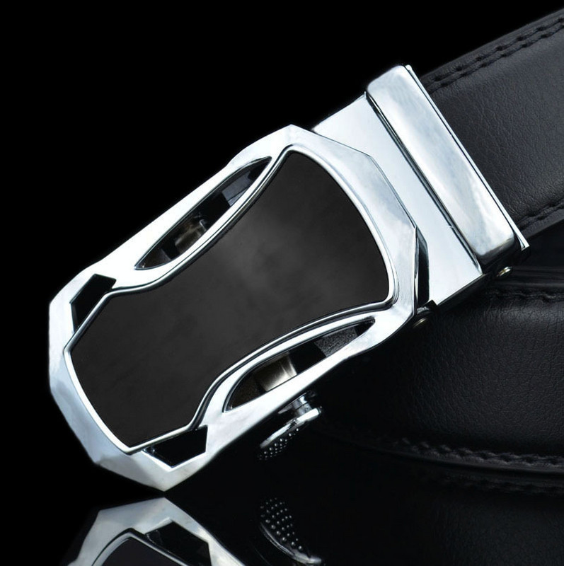 Muški remen Luksuzni kožni remeni za muškarce Muški remen s metalnom automatskom kopčom Poslovni remen 3,5 cm Crna kava Unisex Pasek