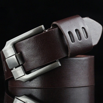 Bărbați retro ocazional modă curea cu cataramă blugi din piele de afaceri formal cowboy curea de lux de înaltă calitate de brand de designer pentru bărbați