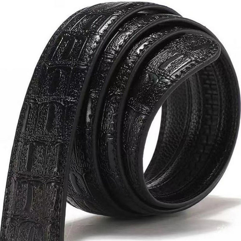 Bărbat durabil, epocă, curele de afaceri, cu model de crocodil, curea din piele, cu cataramă automată.