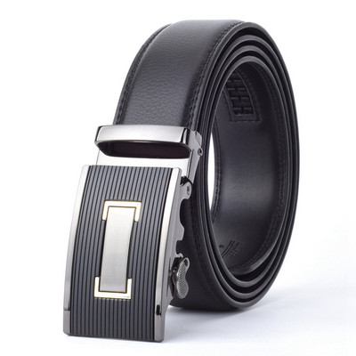 WOWTIGER Cureaua din piele de vacă maro 35mm pentru bărbați de înaltă calitate, marca masculină cu clichet, curele automate de lux Cinturones Hombre