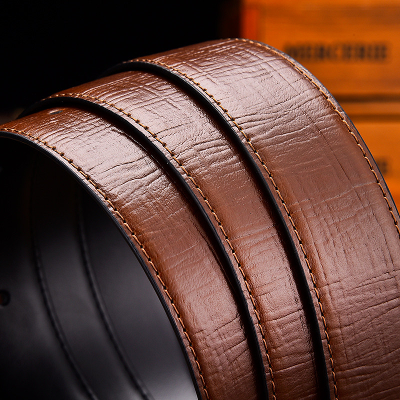 Dvokrevetni remeni za muškarce od prave kože za muškarce visokokvalitetni svečani remen crno smeđi tamnoplavi