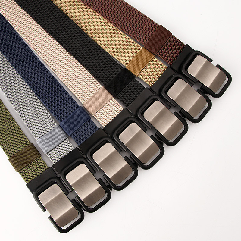 Vyriški diržai drobinis audinys Aukštos kokybės nailono lydinio sagtis juostos diržai vyrams laisvalaikio sportui, patogus dirželis HB006