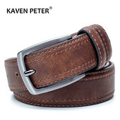 Bărbați Curele Vintage pentru blugi Curea de lux din piele despicată Bărbați Curea celebră pentru bărbați Curele de designer cu stil vintage