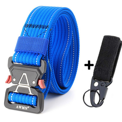 Μόδα Ανδρικές Ζώνες Υψηλής Ποιότητας Νάιλον Τακτική Ζώνη Για Τζιν Παντελόνι Μεταλλική Πόρπη Εκπαίδευση Στρατιωτικό Παντελόνι Casual Ζώνη